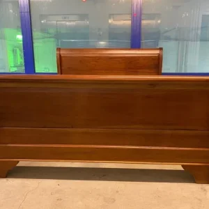 Solid Teak King Size Sleigh Bed - Image 3