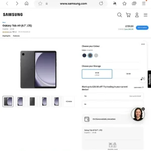Galaxy Tab A9 4GB 64GB Graphite - Image 3