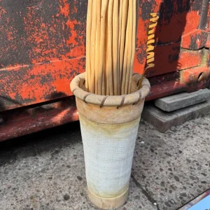 Vase with bamboo sticks - Image 2