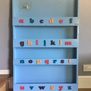 Tidy Books Alphabet bookcase blue