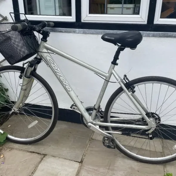 Ladies 20” bike with basket and stand