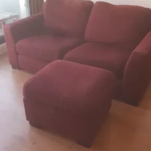 Sofa with storage footstool - Image 2