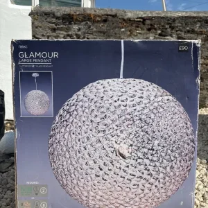Ceiling Light, glitter effect large pendant