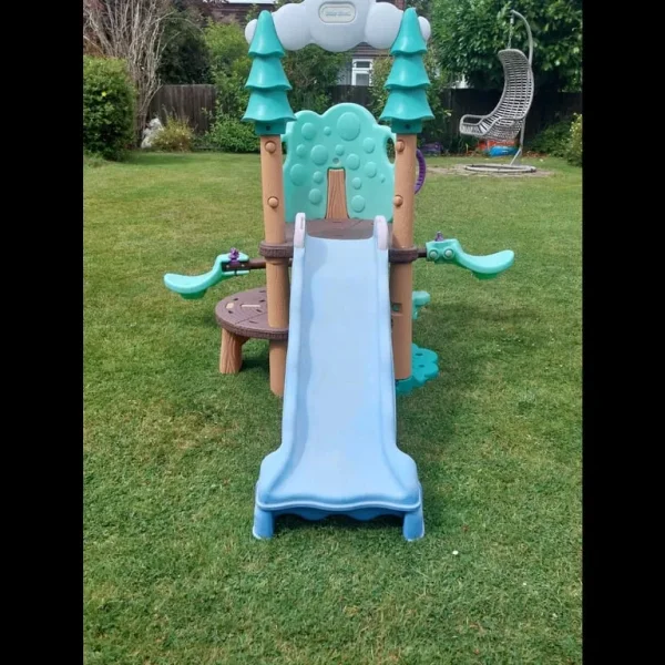 Childrens slide and see saw