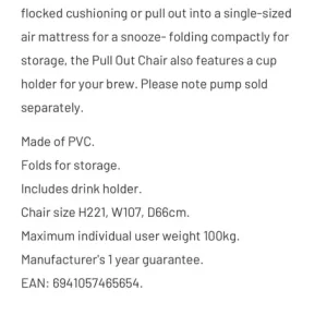 Intex Inflatable Single Sofa Bed - Image 3