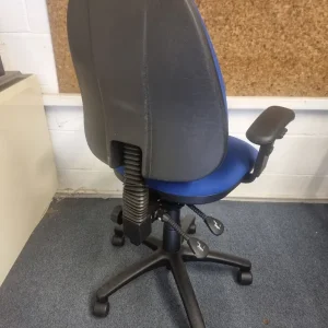 Torasen Blue Adjustable Office Swivel Desk Chairs – 2 Available - Image 5