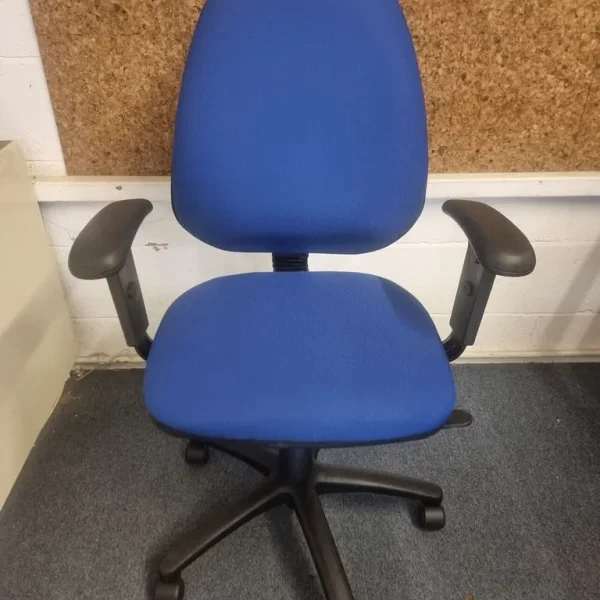 Torasen Blue Adjustable Office Swivel Desk Chairs – 2 Available