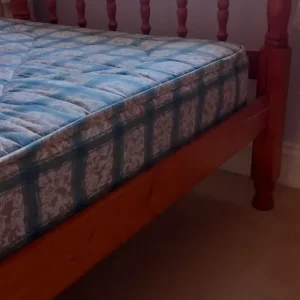 Single bed and mattress