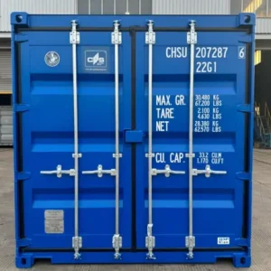 20ft One-Trip Shipping Container - Blue RAL5010