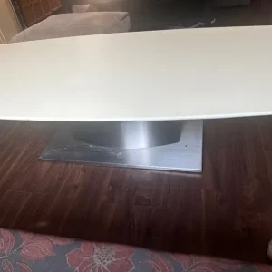 white coffee table