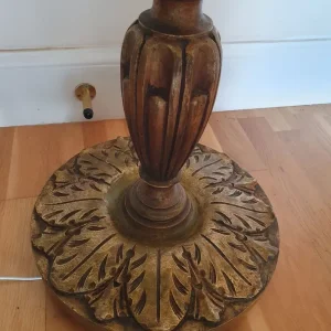 Vintage Italian giltwood floor lamp, mid 20th Century - Image 2