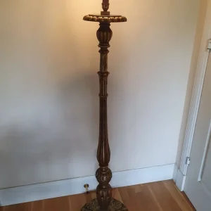 Vintage Italian giltwood floor lamp, mid 20th Century - Image 5