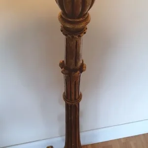 Vintage Italian giltwood floor lamp, mid 20th Century - Image 6