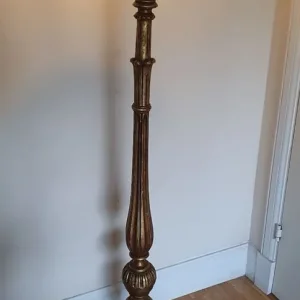 Vintage Italian giltwood floor lamp, mid 20th Century - Image 7