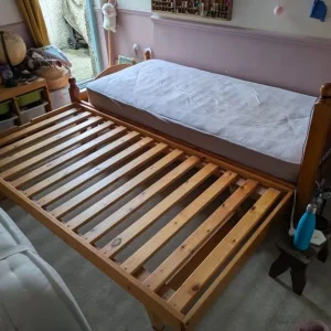 Solid Pine Trundle Bed Frame - Image 2
