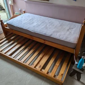 Solid Pine Trundle Bed Frame - Image 3