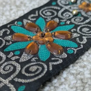 Roll of bead and stone embroidery ribbon
