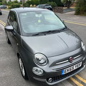 2015 Grey Fiat 500 Lounge Hatchback - Image 2