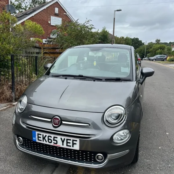 2015 Grey Fiat 500 Lounge Hatchback