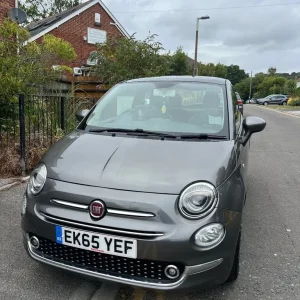 2015 Grey Fiat 500 Lounge Hatchback