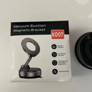 Foldable Vacuum Magnetic Car Phone Holder 360° Rotating Suction Cup Phone Mount - Image 2