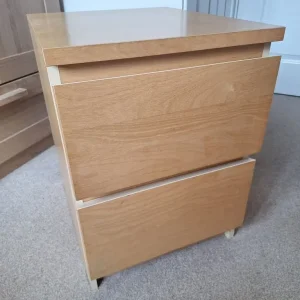 IKEA MALM Chest of 2 Drawers Bedside
