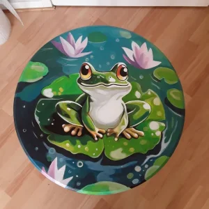 Hand painted side table - Image 4