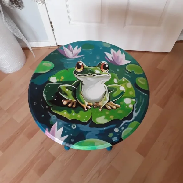 Hand painted side table
