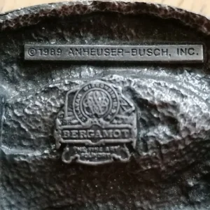 Vintage Budweiser Belt Buckle with Brown Leather Strap - Image 8
