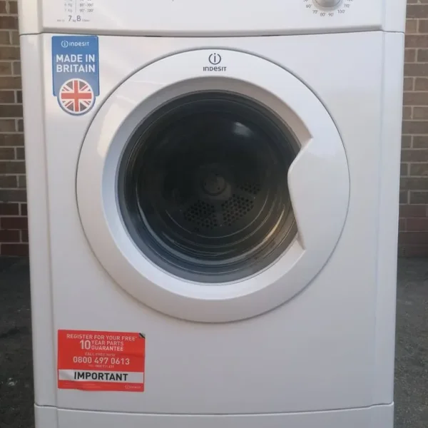 Indesit Tumble Dryer 7kg Gloss White Vented