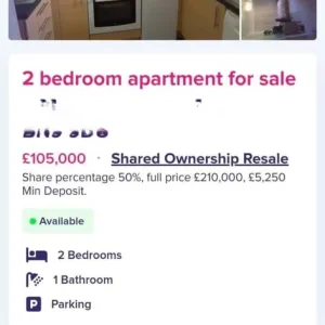 Shared ownership 2 bed flat by the water - Image 2