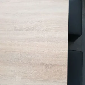 Space Saving Table with 4 Leather Stools - Image 2