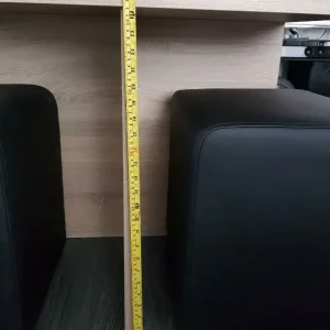 Space Saving Table with 4 Leather Stools - Image 6