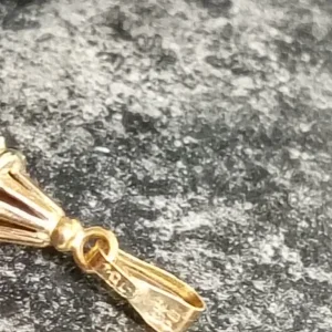 9ct Antique Articulated Gold Clown Pendant with Ruby and Diamond - Image 6