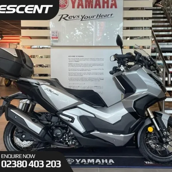 2023 Honda ADV350 Silver with Genuine Top Case