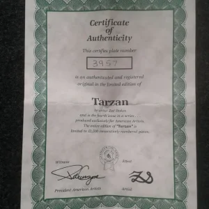 Zoe Stokes ‘Tarzan’ Limited Edition Collector’s Plate - Image 3