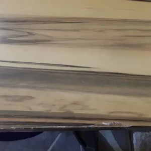 Vintage Style Formica Dining Table with Black Glass Insert - Image 4