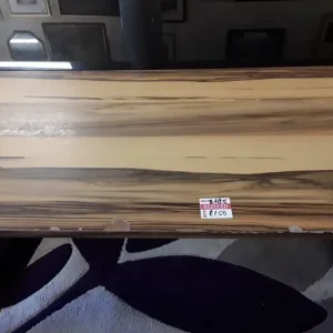 Vintage Style Formica Dining Table with Black Glass Insert - Image 5