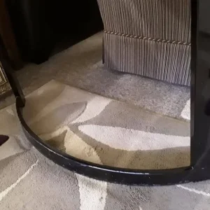 Vintage Style Formica Dining Table with Black Glass Insert - Image 7