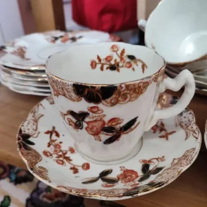 Antique Staffordshire bone china tea set - Image 3