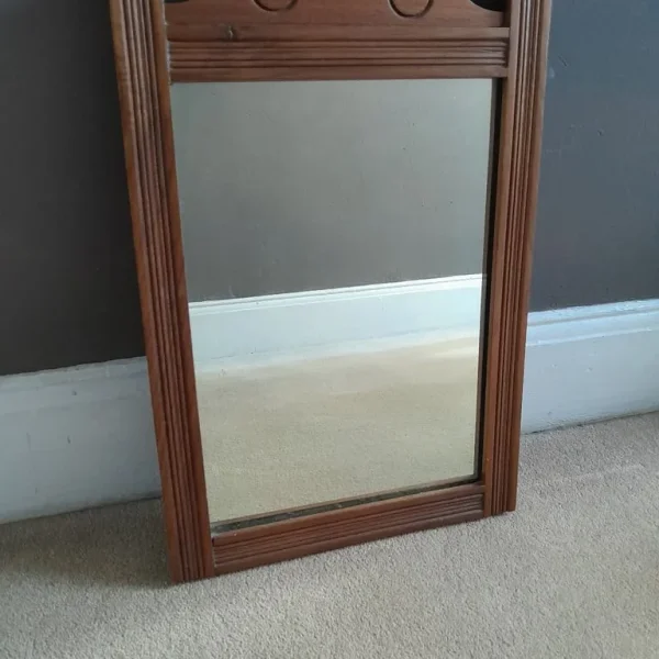Small Wooden Antique Mirror