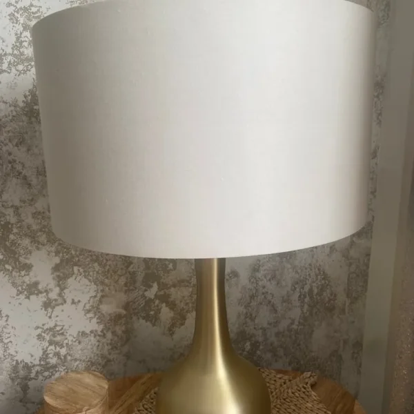 Large Pair of Cream Lamp Shades