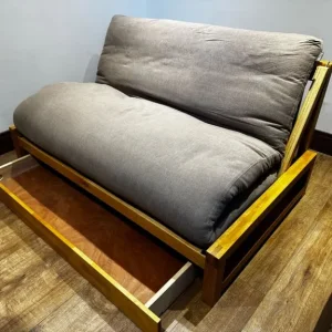 Futon Sofa Bed with Storage Drawer - Image 3