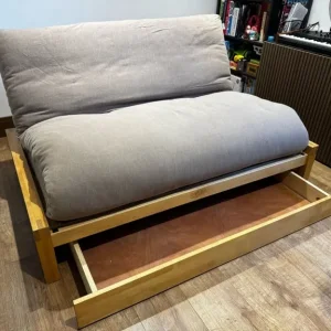 Futon Sofa Bed with Storage Drawer