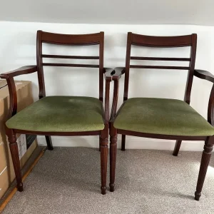 Pair of Vintage Wooden Chairs – Classic Style & Solid Build - Image 2