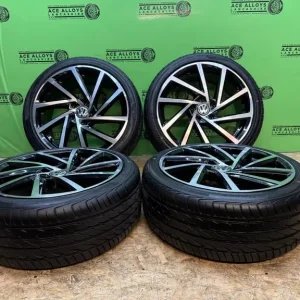 VW Golf R Spielberg Style 18" 5x112 Alloy Wheels with New Tyres and A3 Caddy Golf Seat - Image 2