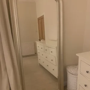 Large silver mirror