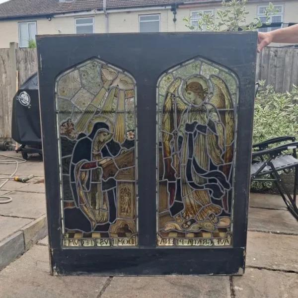 Victorian stained glass window – The Annunciation