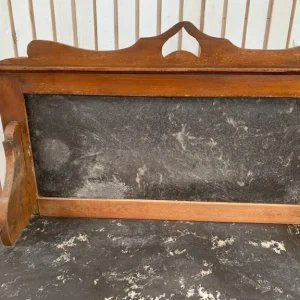 Antique Marble Top Mahogany Washstand With Cupboard - Image 4