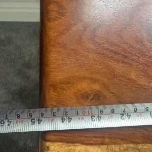 Contemporary mango wood desk dressing console table with drawers - Image 3